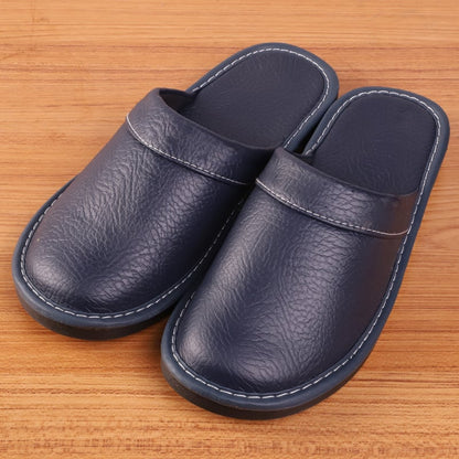 Hausschuhe aus Leder für Herren ⎜ Bequeme Slipper für alle Jahreszeiten mit Rutschfester Sohle