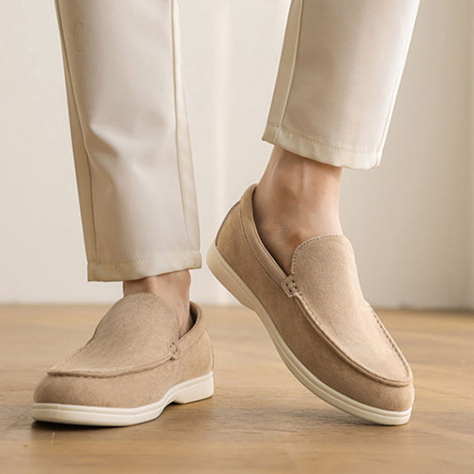 Herren Slip-On Mokassins ⎜ Leichte Wildleder-Schuhe für den Sommer und Freizeit