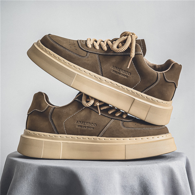 Herren Sneakers ⎜ Rutschfeste Plattform-Schuhe mit strapazierfähiger Sohle für sportlichen Komfort