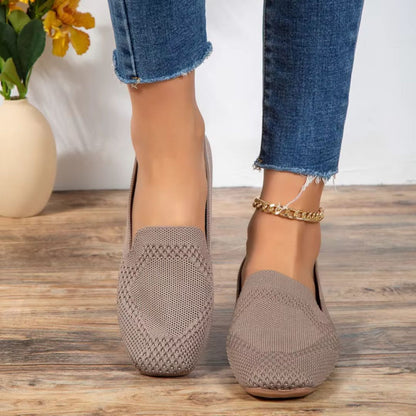 Loafers für Damen ⎜ Bequeme Flats aus atmungsaktivem Stoff mit modernem Design und flacher Sohle
