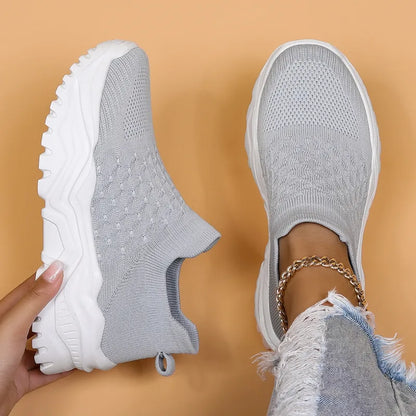Slip-On Sneaker für Damen ⎜ Bequeme Schuhe mit Atmungsaktivem Design für Alltag und Komfort