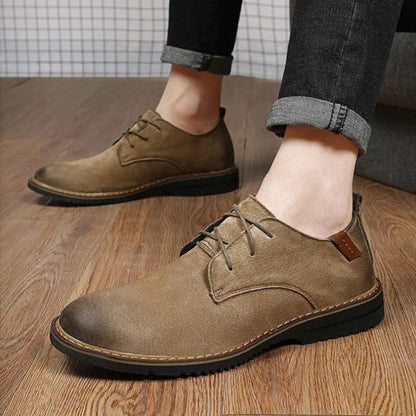 Herren Schnürschuhe ⎜ Bequeme Leder-Schuhe im Casual-Stil für Frühling und Alltag
