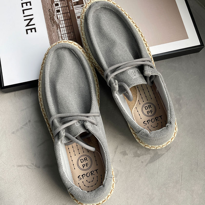 Herren Slip-On Schuhe ⎜ Bequeme Leinenschuhe im Sommerstil für Freizeit und Alltag