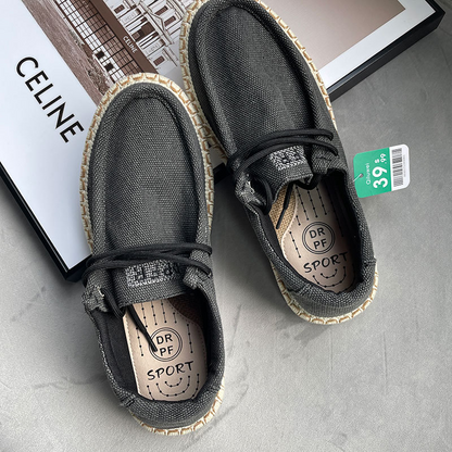 Herren Slip-On Schuhe ⎜ Bequeme Leinenschuhe im Sommerstil für Freizeit und Alltag