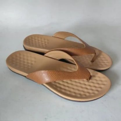 Damen Zehensandalen ⎜ Bequeme Sommerschuhe mit Breitem Riemen und Gepolsterter Sohle für Alltag & Strand