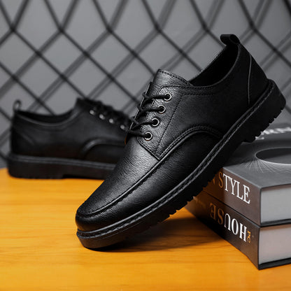 Herren Schnürschuhe ⎜ Robuste Leder-Schuhe im Casual-Stil für Freizeit und Alltag