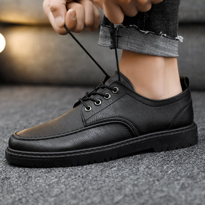 Herren Schnürschuhe ⎜ Robuste Leder-Schuhe im Casual-Stil für Freizeit und Alltag