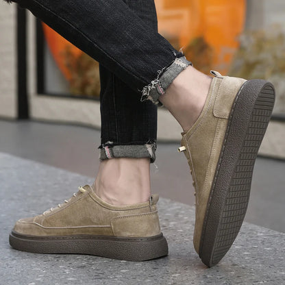 Herren Sneakers ⎜ Atmungsaktive Freizeitschuhe im Retro-Stil mit weicher Sohle und minimalistischem Design