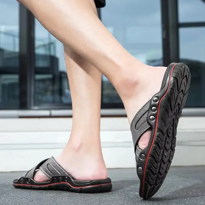 Herren Sandalen ⎜ Bequeme Outdoor-Schuhe mit verstellbarem Riemen für den Sommer