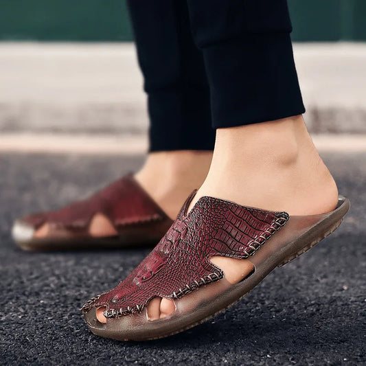 Geschlossene Zehen Slipper für Herren ⎜ Bequeme Freizeitschuhe für Outdoor-Aktivitäten