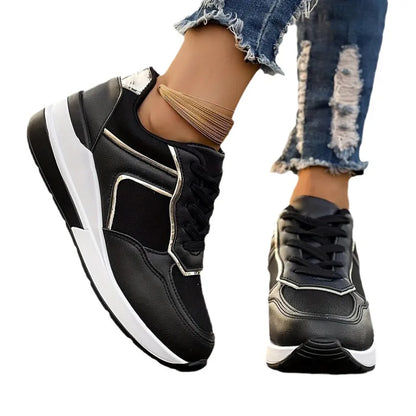 Damen Sneakers ⎜ Modische Wedges mit Absatz und bequemem Komfort für den Alltag