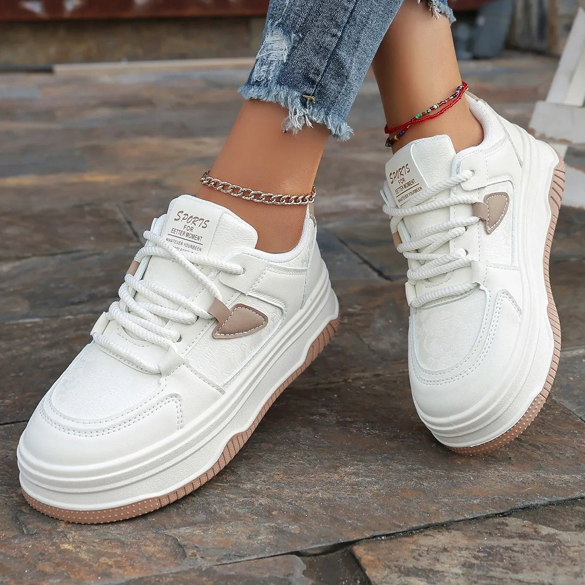 Damen Sneakers ⎜ Modische Sportschuhe mit atmungsaktivem Design und komfortabler Sohle für den Alltag