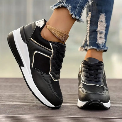 Damen Sneakers ⎜ Modische Wedges mit Absatz und bequemem Komfort für den Alltag