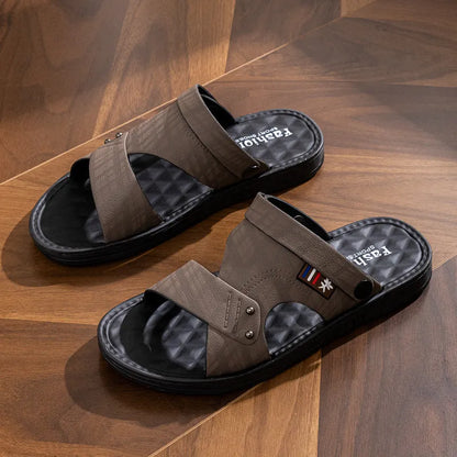 Herren Sandalen ⎜ Bequeme Riemchen-Schuhe mit rutschfester Sohle für den Alltag und Sommer