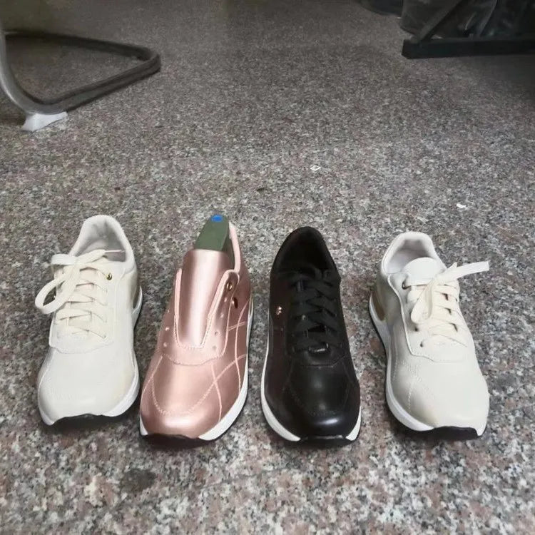 Damen Sneakers ⎜ Bequeme Schnürschuhe mit dicker Sohle und modischen Akzenten für den Alltag