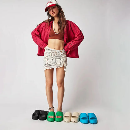 Plattform-Slipper für Damen ⎜ Bequeme High Heels mit EVA-Sohle für stilvollen Komfort