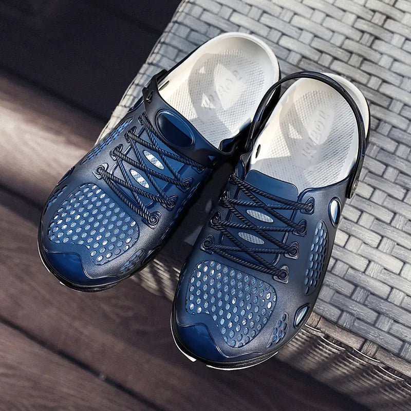 Herren Sandalen für den Sommer ⎜ Rutschfeste Mehrzweck-Schuhe mit Atmungsaktivem Design