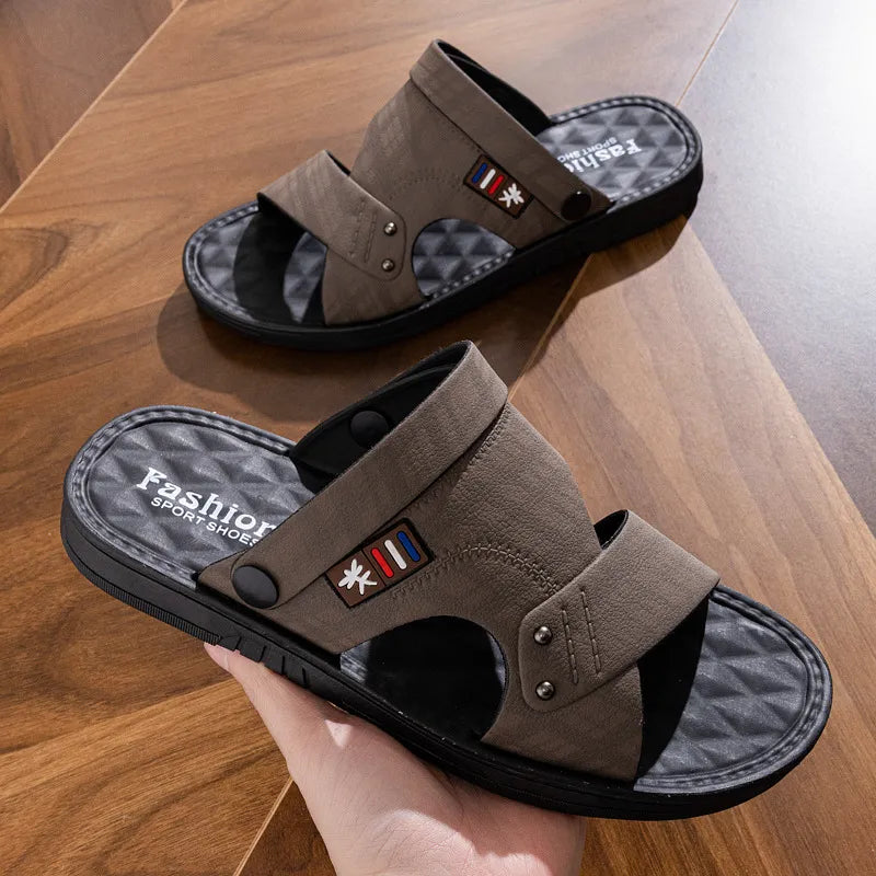 Herren Sandalen ⎜ Bequeme Riemchen-Schuhe mit rutschfester Sohle für den Alltag und Sommer