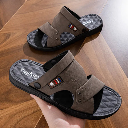 Herren Sandalen ⎜ Bequeme Riemchen-Schuhe mit rutschfester Sohle für den Alltag und Sommer