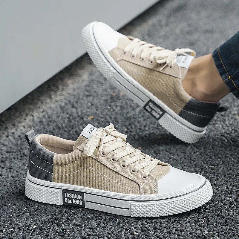 Herren Sneakers ⎜Vielseitige Low-Top Canvas-Schuhe für Sport und Freizeit