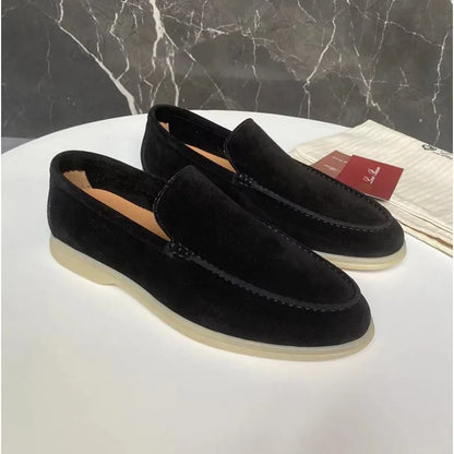 Herren Slip-On Mokassins ⎜ Leichte Wildleder-Schuhe für den Sommer und Freizeit