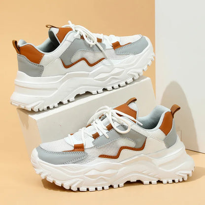 Damen Sneakers ⎜ Modische Sportschuhe mit atmungsaktivem Design und komfortabler Sohle für den Alltag