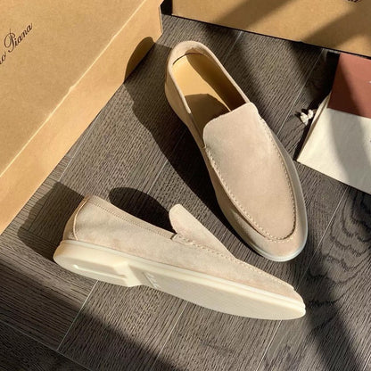 Herren Slip-On Mokassins ⎜ Leichte Wildleder-Schuhe für den Sommer und Freizeit